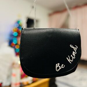Saddle Bag- Faux Leather Be Kind, Chain Strap Small Crossbody